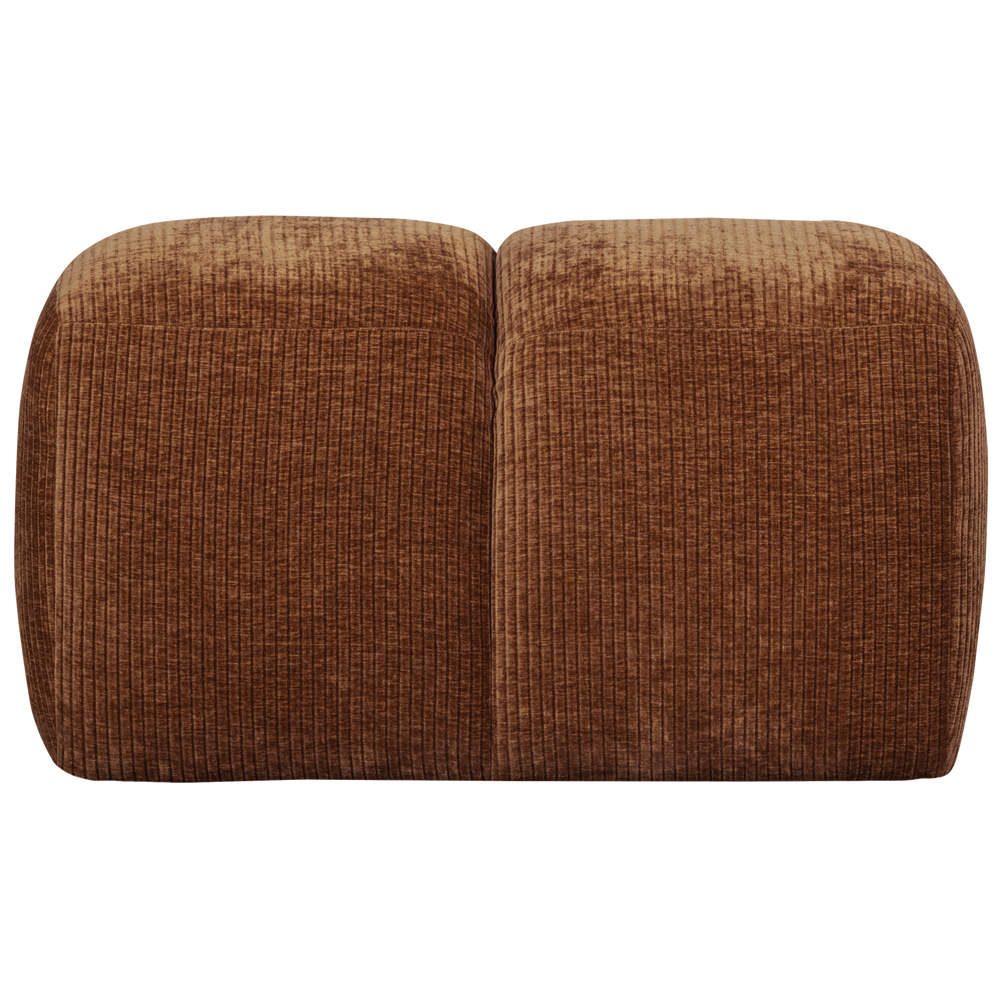 MOJO POEF RIBSTOF ROESTBRUIN