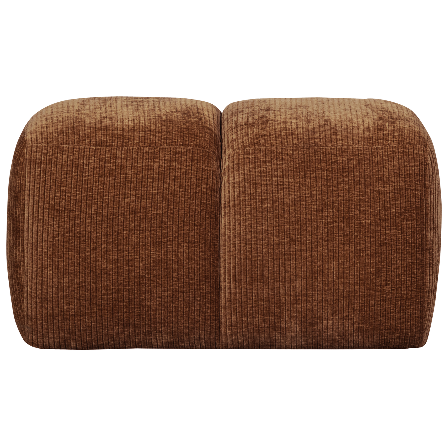 MOJO POEF RIBSTOF ROESTBRUIN