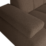 MOJO CHAISE LONGUE BANK RECHTS BOUCLE BRUIN MELANGE