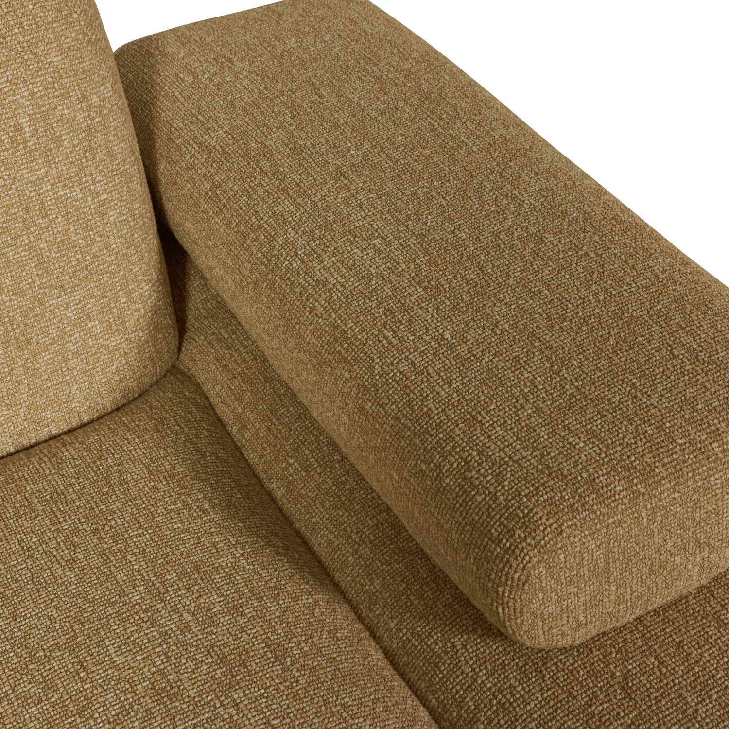 MOJO CHAISE LONGUE ELEMENT RECHTS BOUCLE GEEL/BRUIN MELANGE