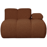 MOJO CHAISE LONGUE ELEMENT RECHTS BOUCLE ROESTBRUIN MELANGE