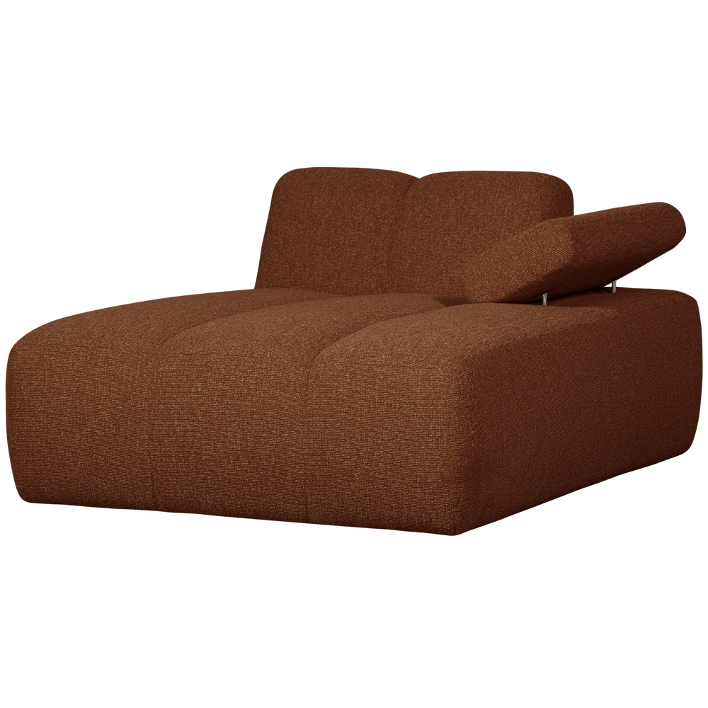 MOJO CHAISE LONGUE ELEMENT RECHTS BOUCLE ROESTBRUIN MELANGE