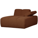MOJO CHAISE LONGUE ELEMENT RECHTS BOUCLE ROESTBRUIN MELANGE