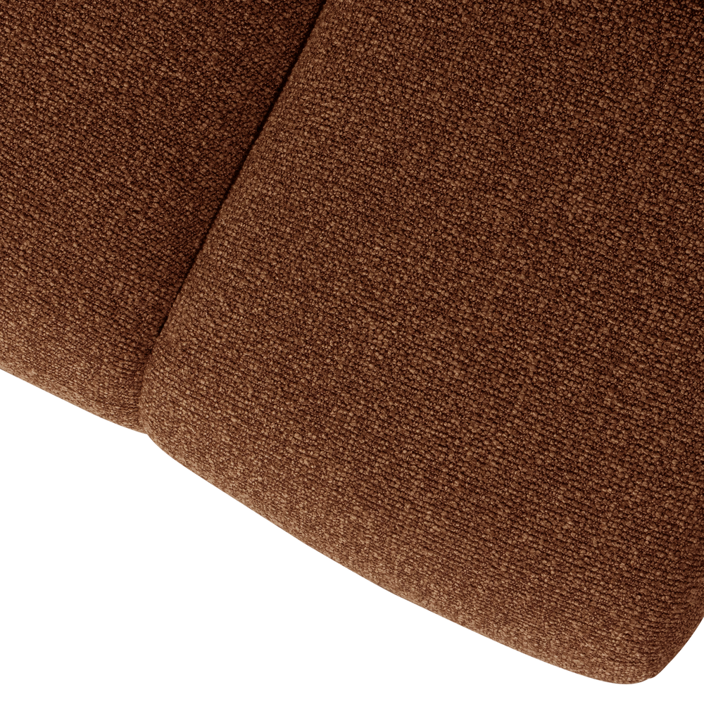 MOJO EETBANK 164 CM BOUCLE ROESTBRUIN MELANGE