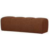 MOJO EETBANK 164 CM BOUCLE ROESTBRUIN MELANGE