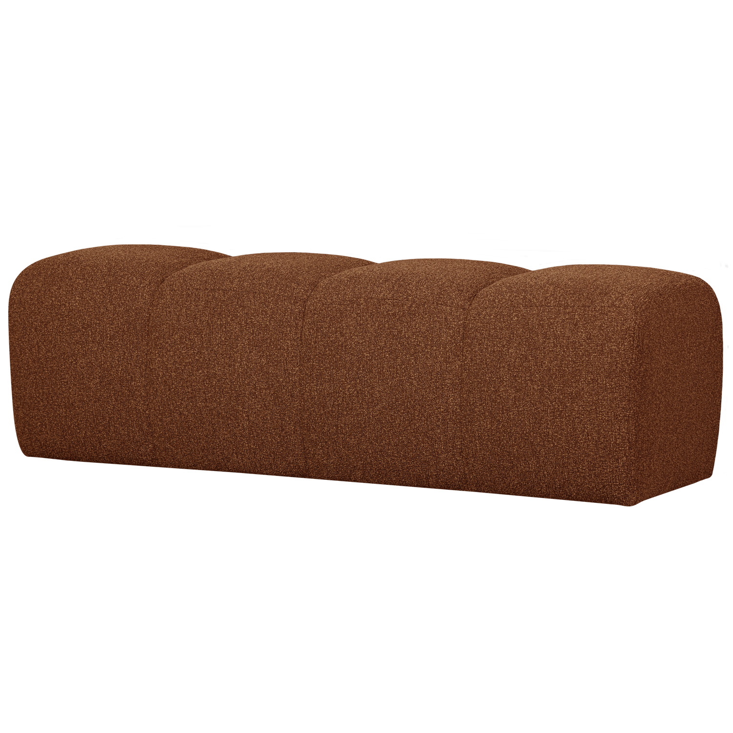 MOJO EETBANK 164 CM BOUCLE ROESTBRUIN MELANGE