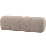 MOJO EETBANK 164 CM WOLLIG DONKERZAND