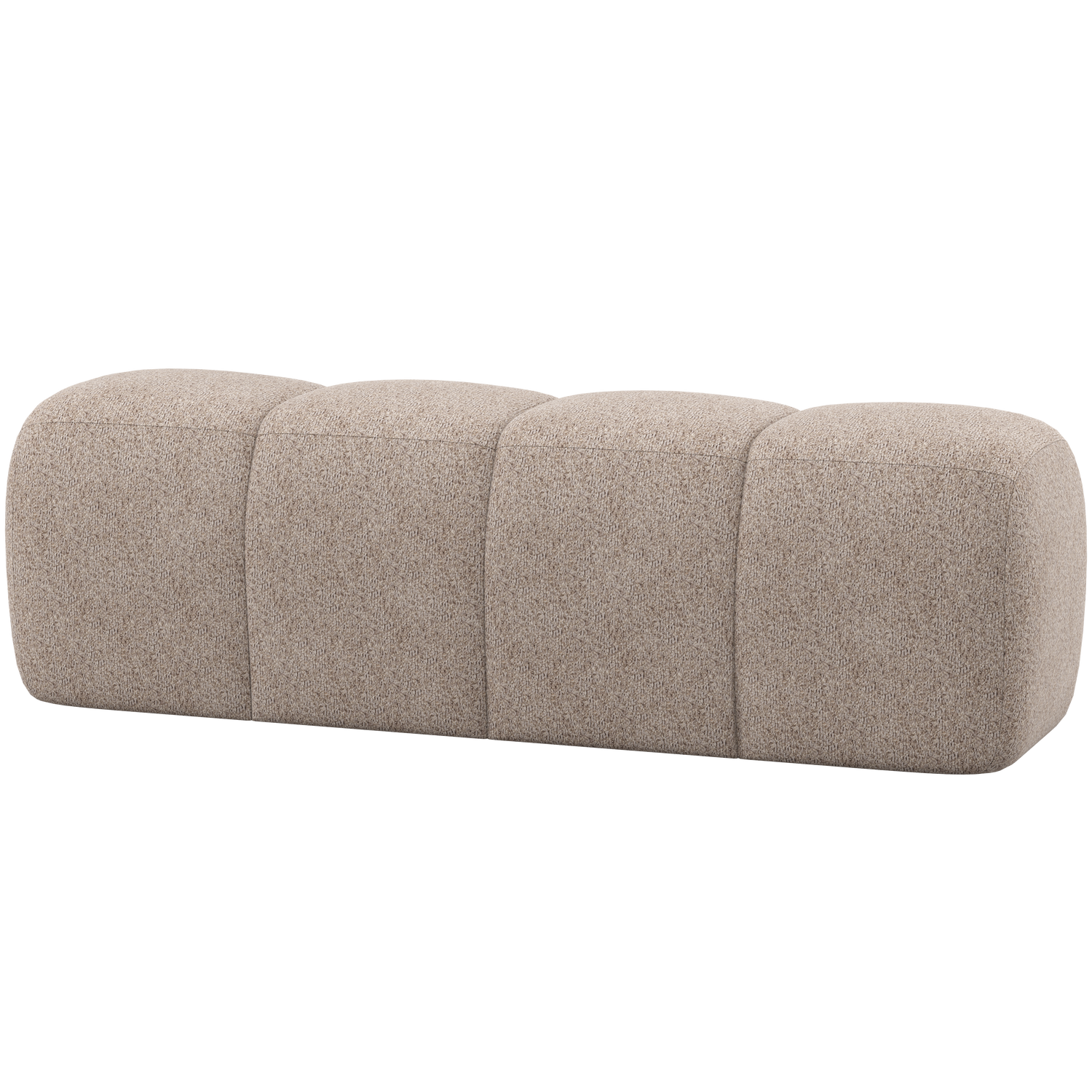 MOJO EETBANK 164 CM WOLLIG DONKERZAND