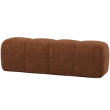 MOJO EETBANK 164 CM WOLLIG ROESTBRUIN