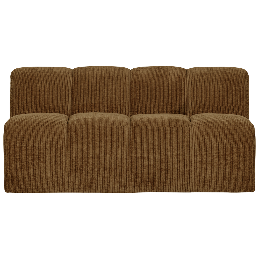 MOJO EETBANK 164 CM MET RUGLEUNING RIBSTOF HONINGGEEL