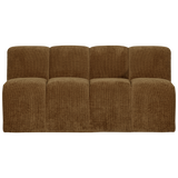 MOJO EETBANK 164 CM MET RUGLEUNING RIBSTOF HONINGGEEL