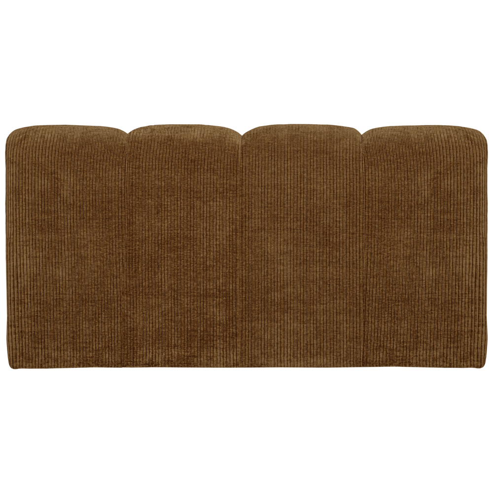 MOJO EETBANK 164 CM MET RUGLEUNING RIBSTOF HONINGGEEL