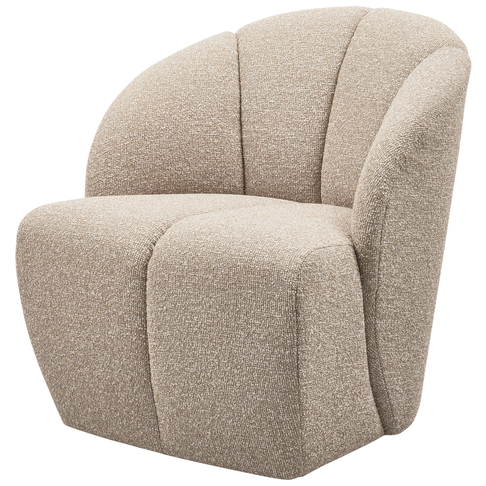 MOJO DRAAIFAUTEUIL BOUCLE BEIGE MELANGE