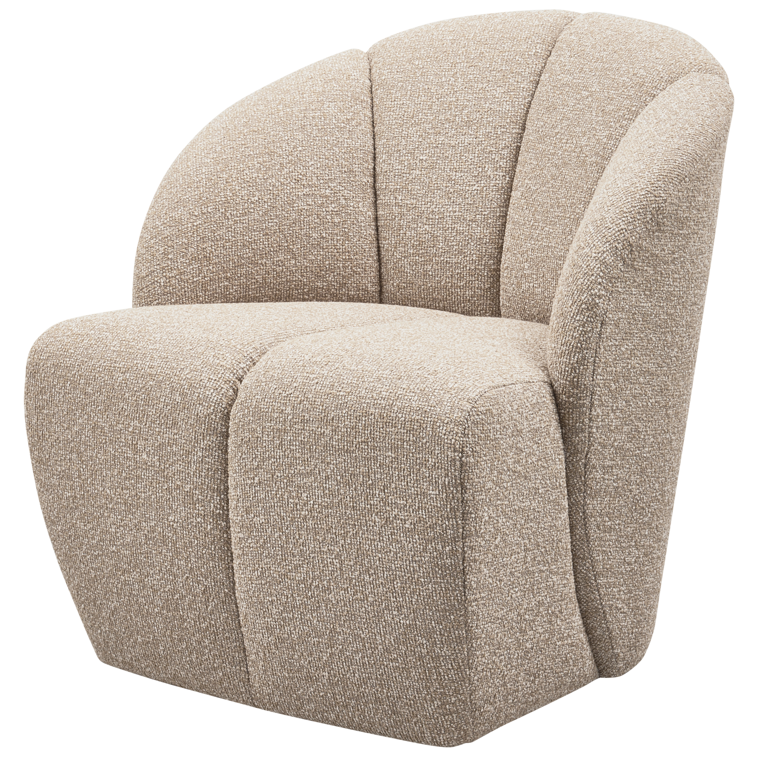 MOJO DRAAIFAUTEUIL BOUCLE BEIGE MELANGE