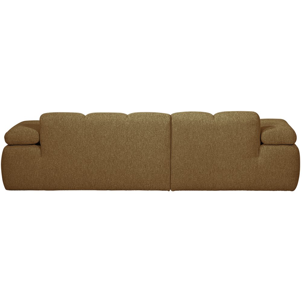 MOJO CHAISE LONGUE BANK LINKS BOUCLE GEEL/BRUIN MELANGE