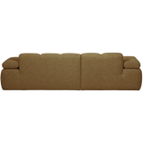 MOJO CHAISE LONGUE BANK LINKS BOUCLE GEEL/BRUIN MELANGE