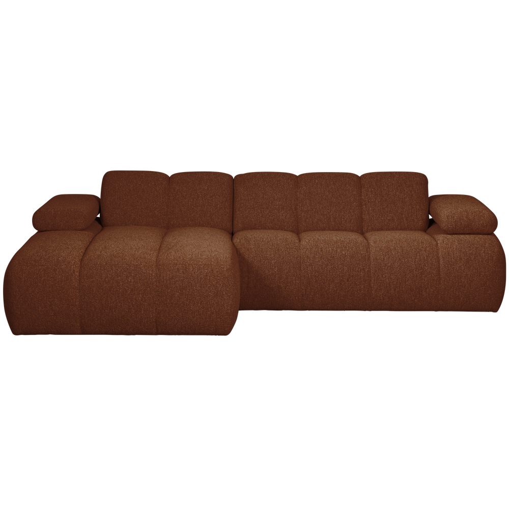 MOJO CHAISE LONGUE BANK LINKS BOUCLE ROESTBRUIN MELANGE