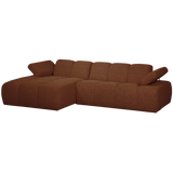 MOJO CHAISE LONGUE BANK LINKS BOUCLE ROESTBRUIN MELANGE