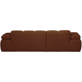 MOJO CHAISE LONGUE BANK LINKS BOUCLE ROESTBRUIN MELANGE