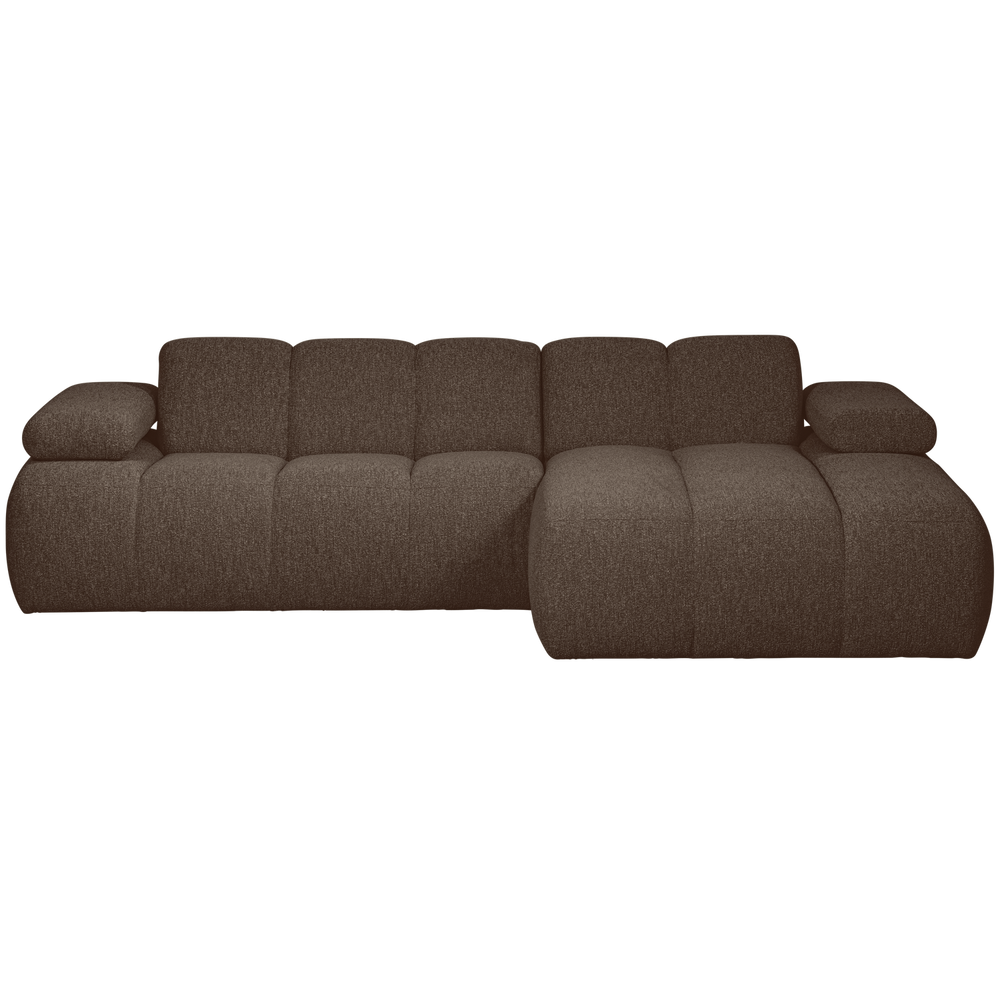 MOJO CHAISE LONGUE BANK RECHTS BOUCLE BRUIN MELANGE