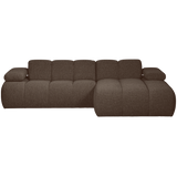 MOJO CHAISE LONGUE BANK RECHTS BOUCLE BRUIN MELANGE