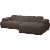 MOJO CHAISE LONGUE BANK RECHTS BOUCLE BRUIN MELANGE