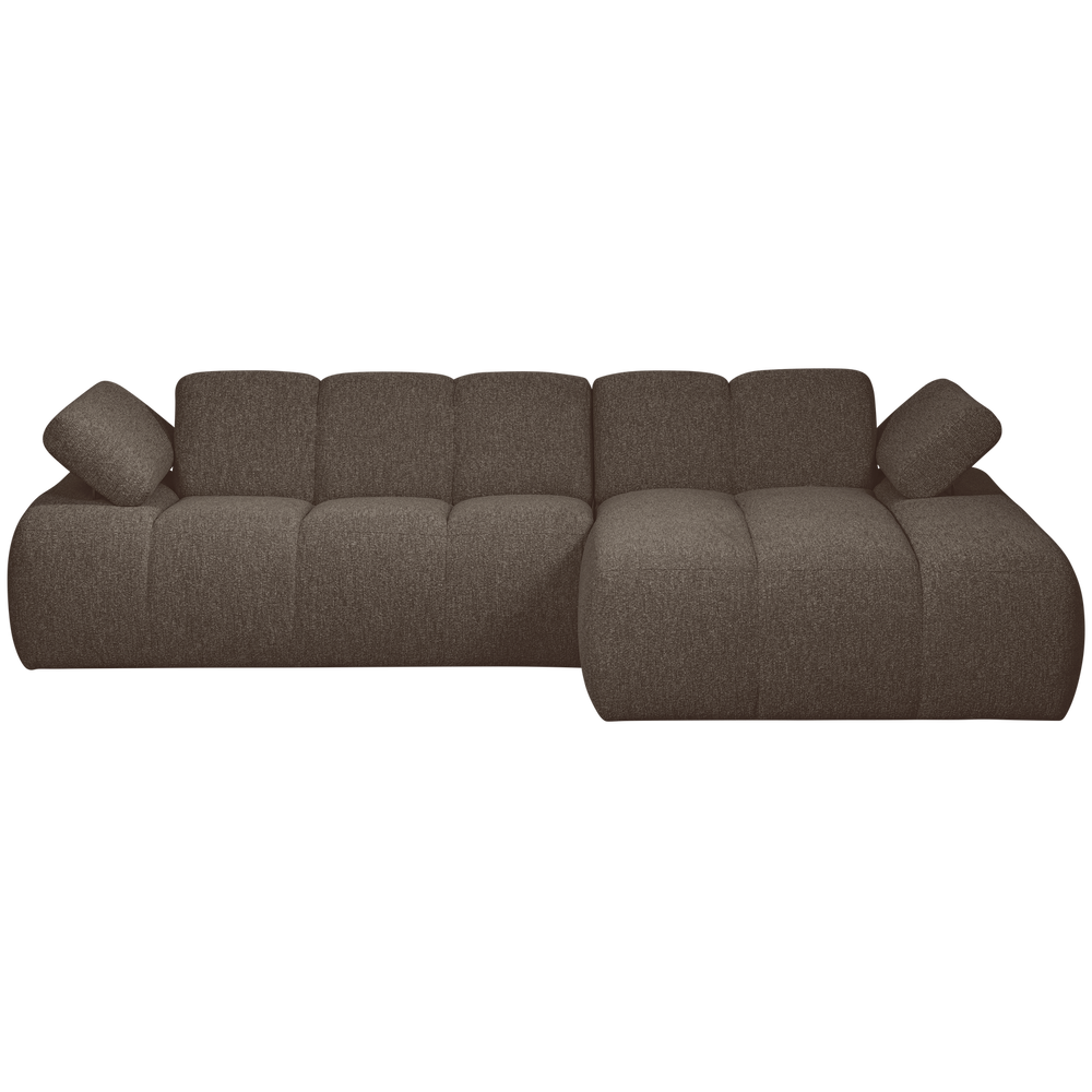 MOJO CHAISE LONGUE BANK RECHTS BOUCLE BRUIN MELANGE
