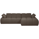 MOJO CHAISE LONGUE BANK RECHTS BOUCLE BRUIN MELANGE