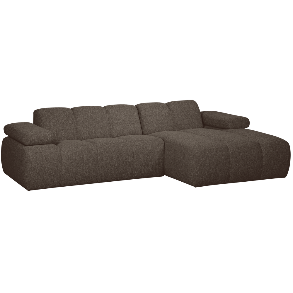 MOJO CHAISE LONGUE BANK RECHTS BOUCLE BRUIN MELANGE