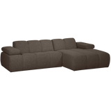 MOJO CHAISE LONGUE BANK RECHTS BOUCLE BRUIN MELANGE