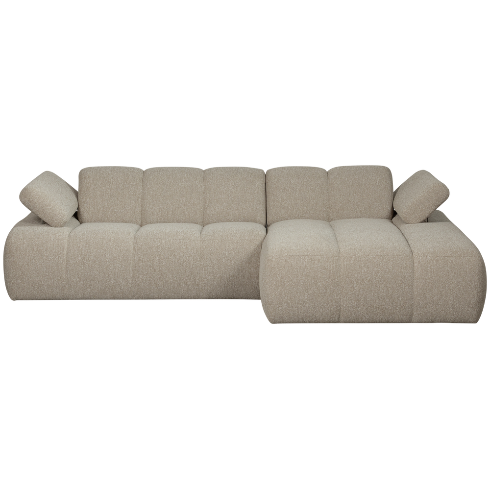 MOJO CHAISE LONGUE BANK RECHTS BOUCLE BEIGE MELANGE