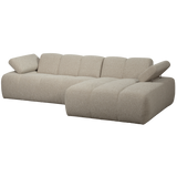 MOJO CHAISE LONGUE BANK RECHTS BOUCLE BEIGE MELANGE