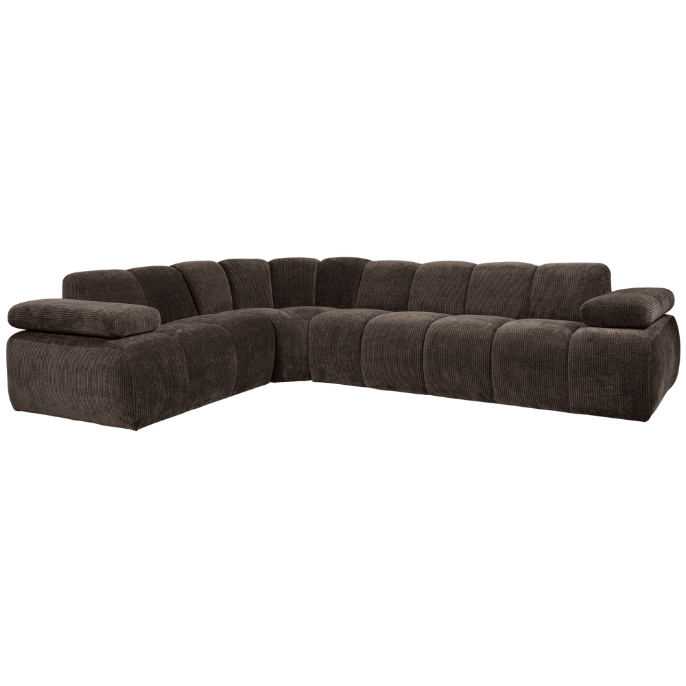 MOJO HOEKBANK LINKS RIBSTOF BRUIN