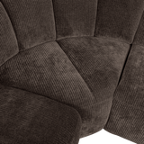 MOJO HOEKBANK LINKS RIBSTOF BRUIN