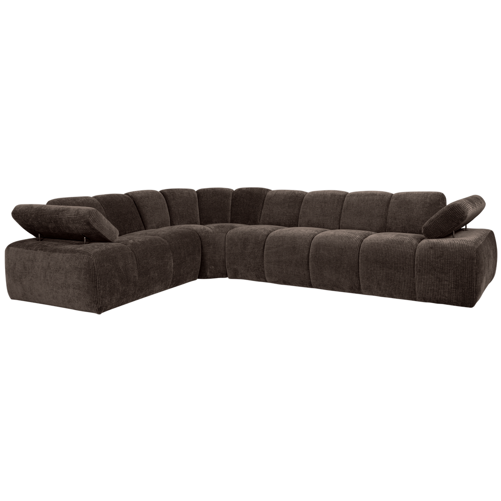 MOJO HOEKBANK LINKS RIBSTOF BRUIN