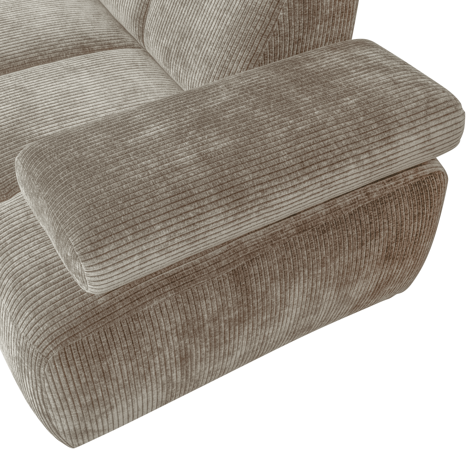 MOJO HOEKBANK LINKS RIBSTOF DONKERZAND