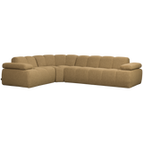 MOJO HOEKBANK LINKS BOUCLE GEEL/BRUIN MELANGE