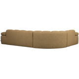 MOJO HOEKBANK LINKS BOUCLE GEEL/BRUIN MELANGE