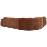 MOJO HOEKBANK LINKS RIBSTOF ROESTBRUIN