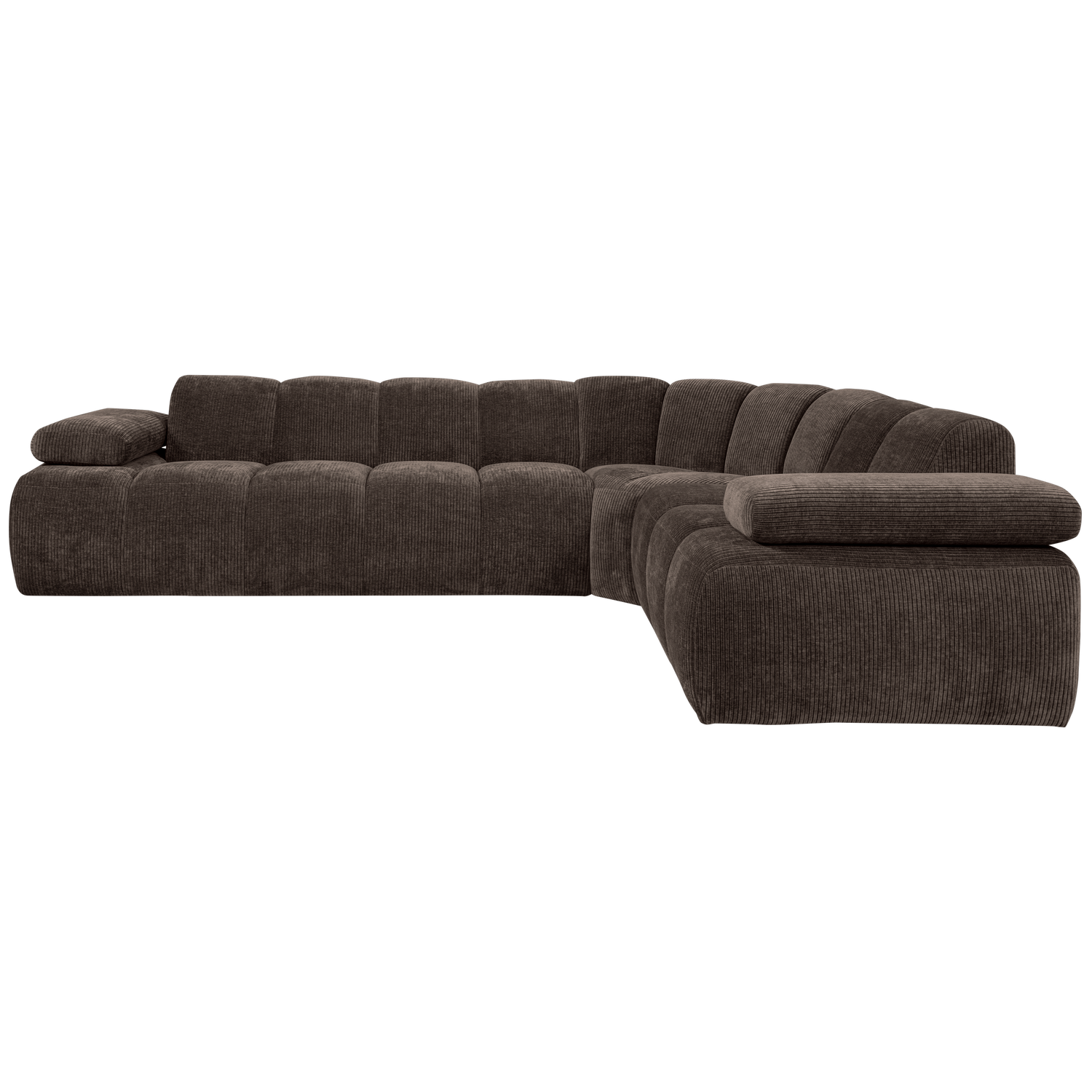 MOJO HOEKBANK RECHTS RIBSTOF BRUIN