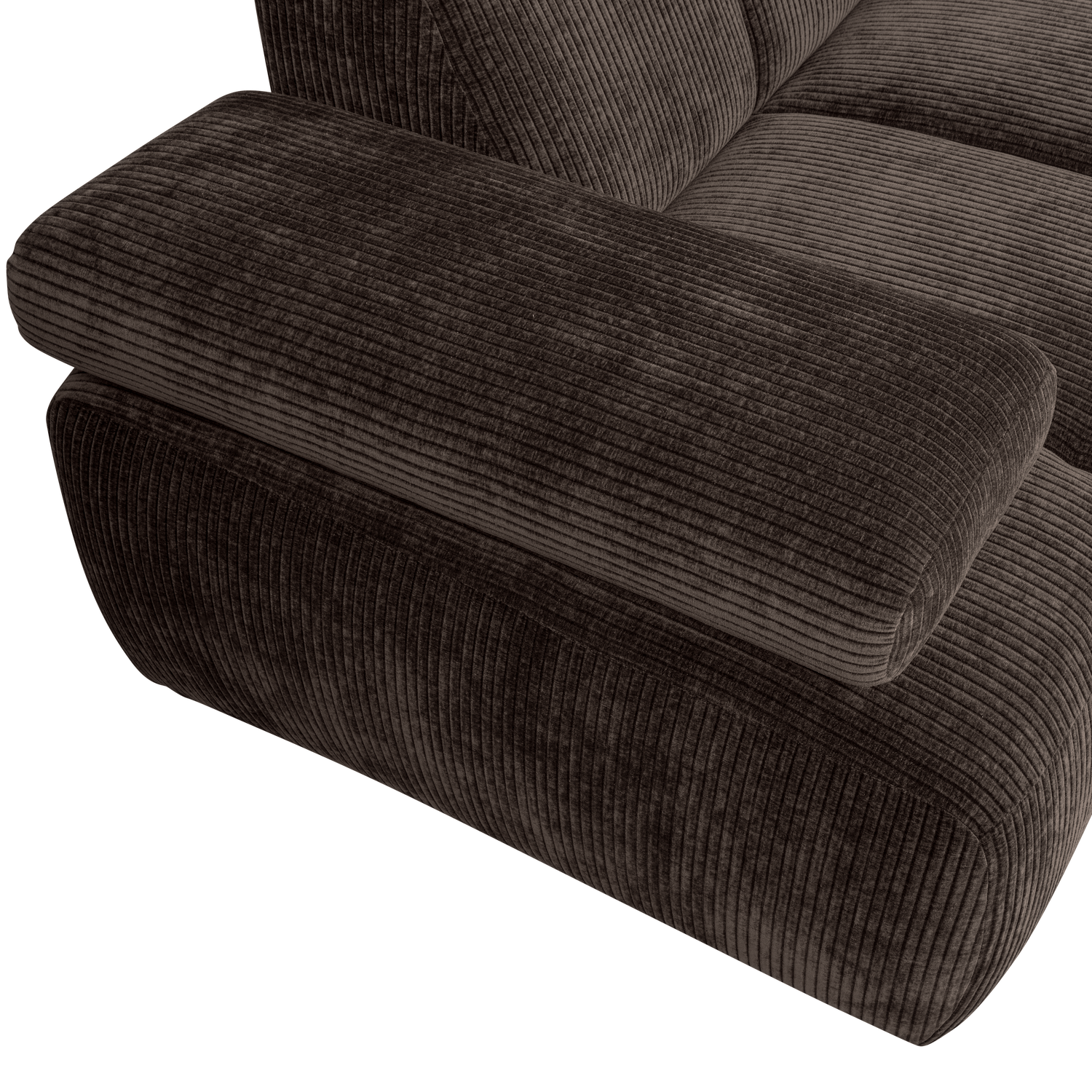 MOJO HOEKBANK RECHTS RIBSTOF BRUIN