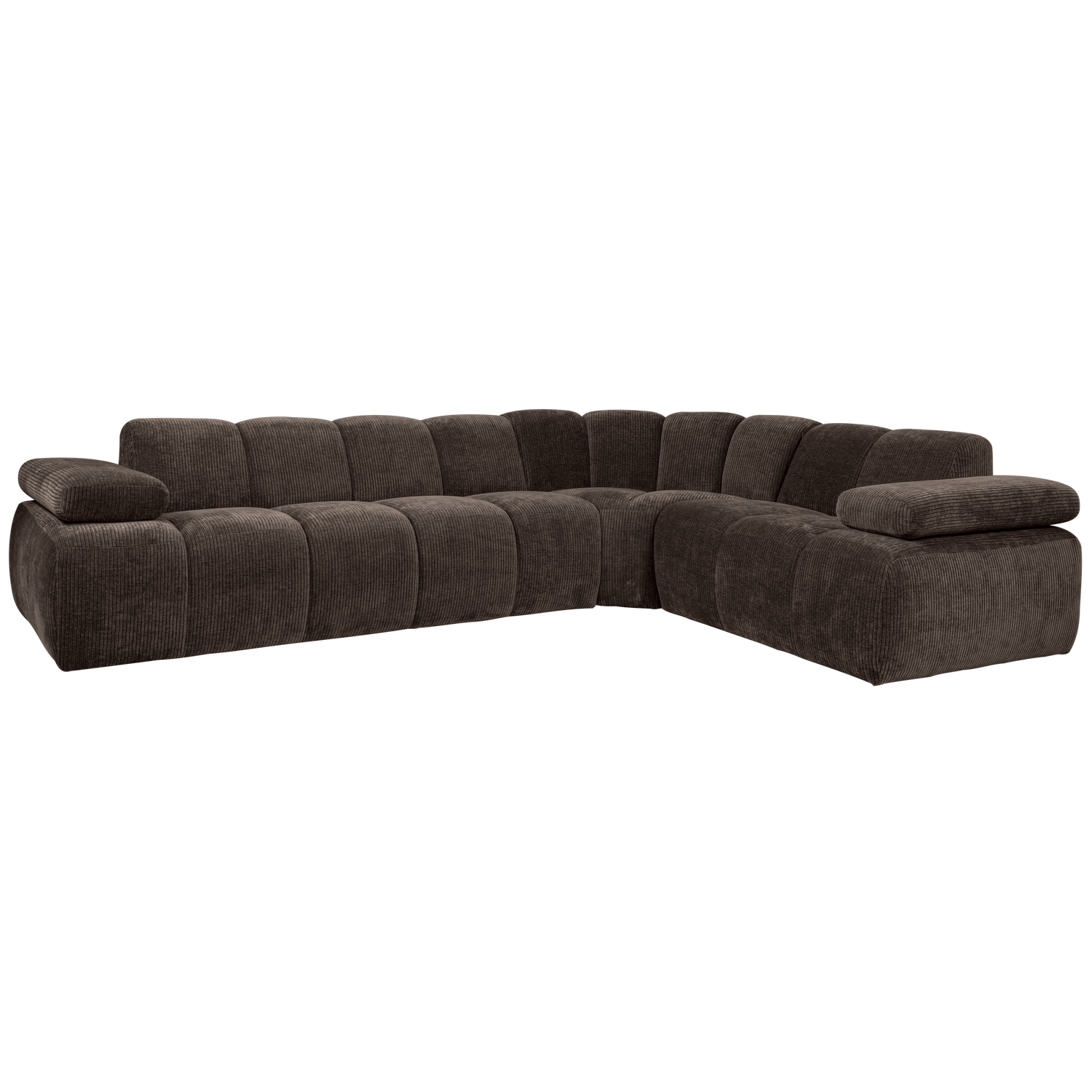 MOJO HOEKBANK RECHTS RIBSTOF BRUIN