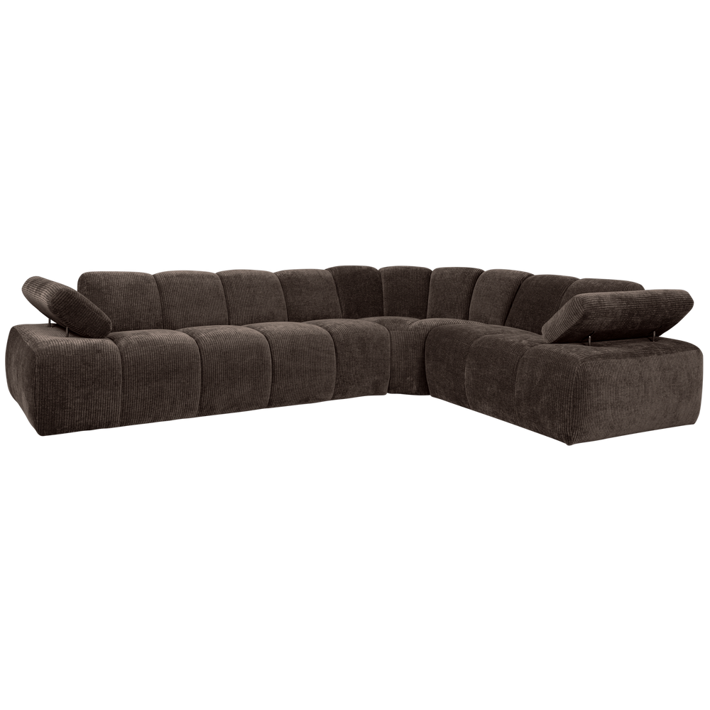 MOJO HOEKBANK RECHTS RIBSTOF BRUIN