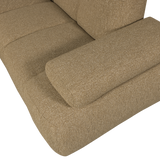 MOJO HOEKBANK RECHTS BOUCLE GEEL/BRUIN MELANGE