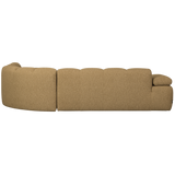 MOJO HOEKBANK RECHTS BOUCLE GEEL/BRUIN MELANGE