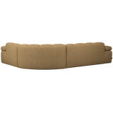 MOJO HOEKBANK RECHTS BOUCLE GEEL/BRUIN MELANGE