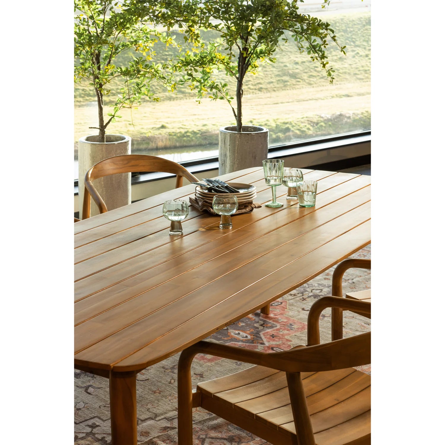 WOOOD - Kris tuintafel acacia hout naturel 215x90cm