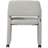 LYRIC EETKAMERSTOEL MET WIELEN GREIGE