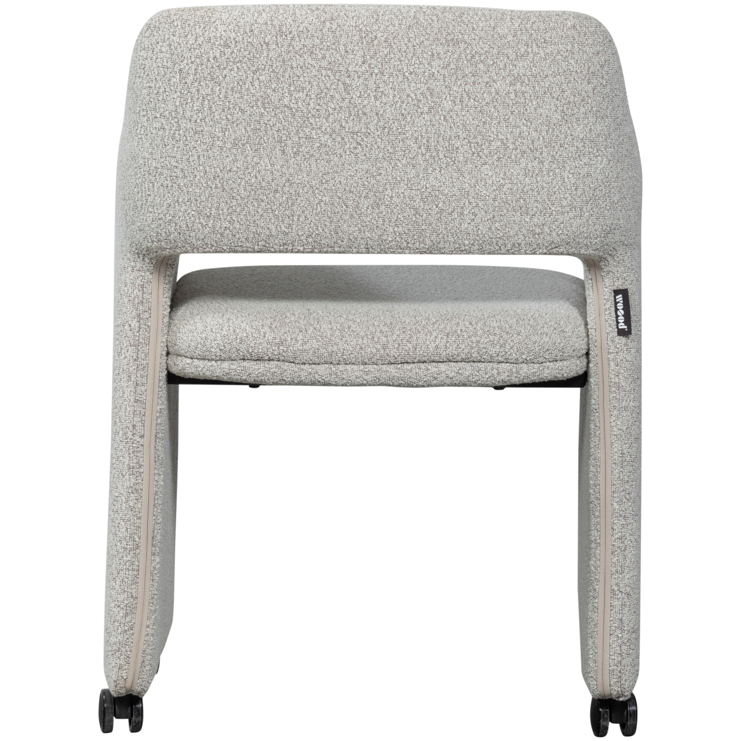 LYRIC EETKAMERSTOEL MET WIELEN GREIGE