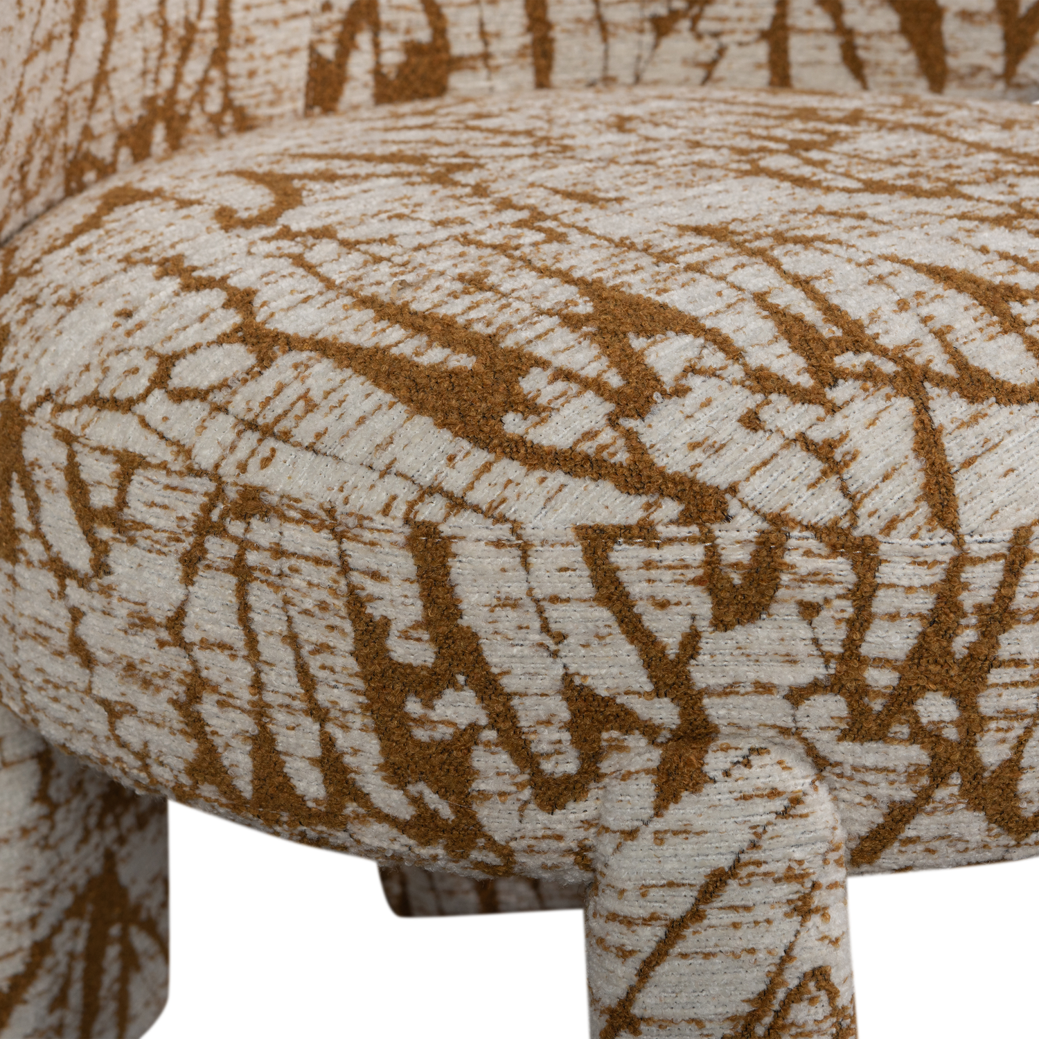 UPKE FAUTEUIL MET DESSIN NATUREL/BRUIN